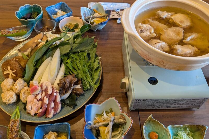 雲仙骨付き鶏の出し炊き鍋