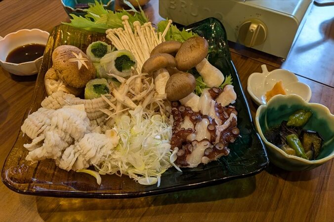 タコとハモのしゃぶしゃぶ
